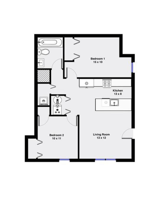 Suite 1 On Southport 4 Queen Beds Chicago Buitenkant foto